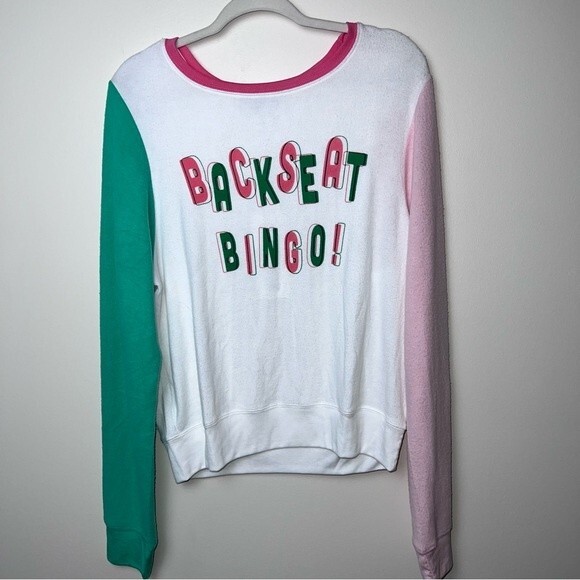 NWT! WILDFOX BACKSEAT BINGO BAGGY BEACH JUMPER SWEATSHIRT medium - Picture 5 of 8
